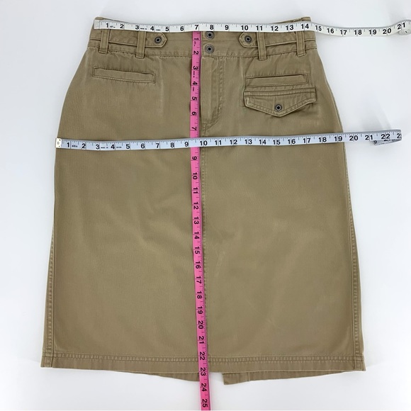 Columbia XCO Khaki Cotton Cargo Style Mini Pencil Skirt, 8 - Picture 15 of 16